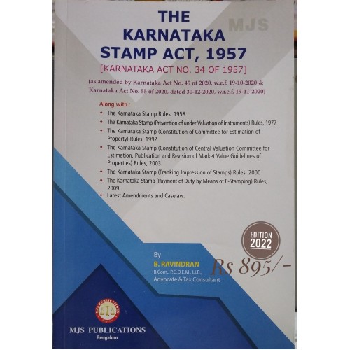 THE KARNATAKA STAMP ACT,1957 ( KARNATAKA ACT NO.34 OF 1957) EDITION